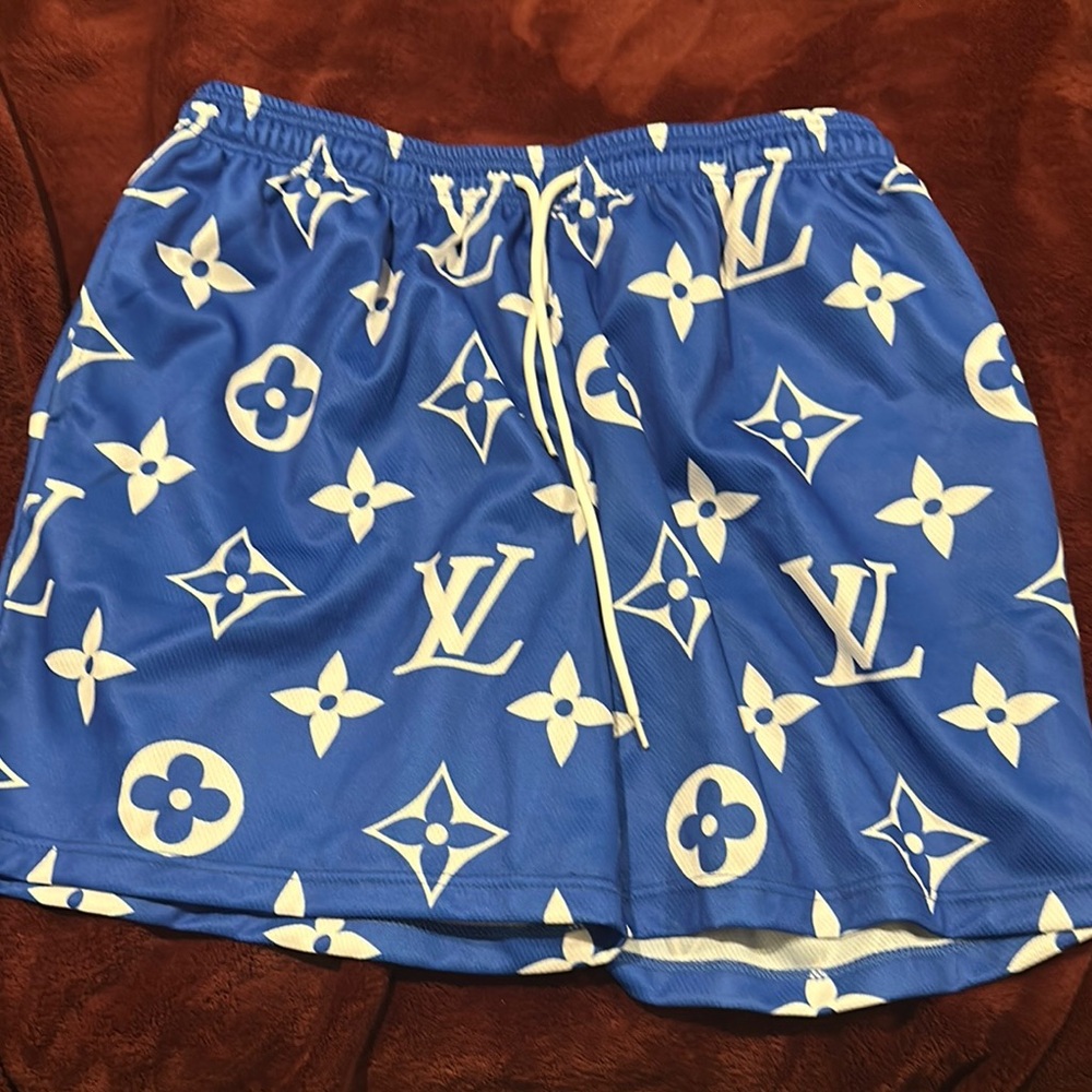 Louis Vuitton Blue Monogram Shorts